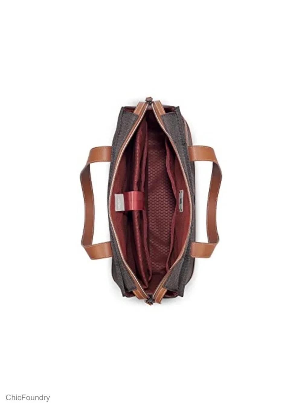 Eco-Friendly Recycled Polyester Travel Shoulder Bag with Laptop Sleeve Pocket